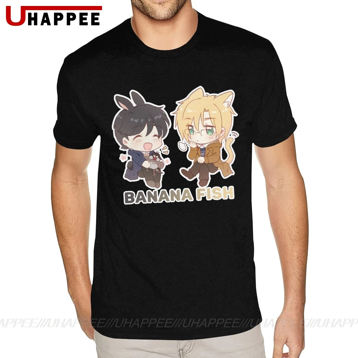 День рождения Банановая рыба футболка Для Мужчин's 5XL короткий рукав белый