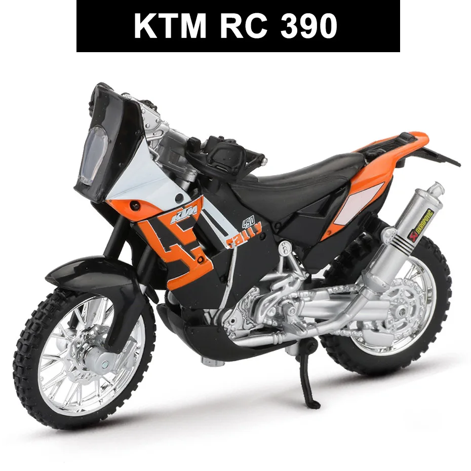 Maisto Сплав 1:18 Модель мотоцикла игрушка Моделирование KTM RC 390 мотоцикл автомобиль спортивный гоночный автомобиль Модель Коллекция игрушек для детей - Цвет: KTM 450 Rally