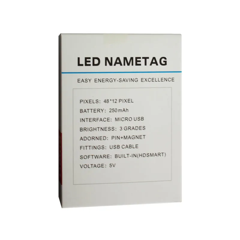 Хит продаж перезаряжаемый запрограммирован (led) Личные Жетоны bule красного и