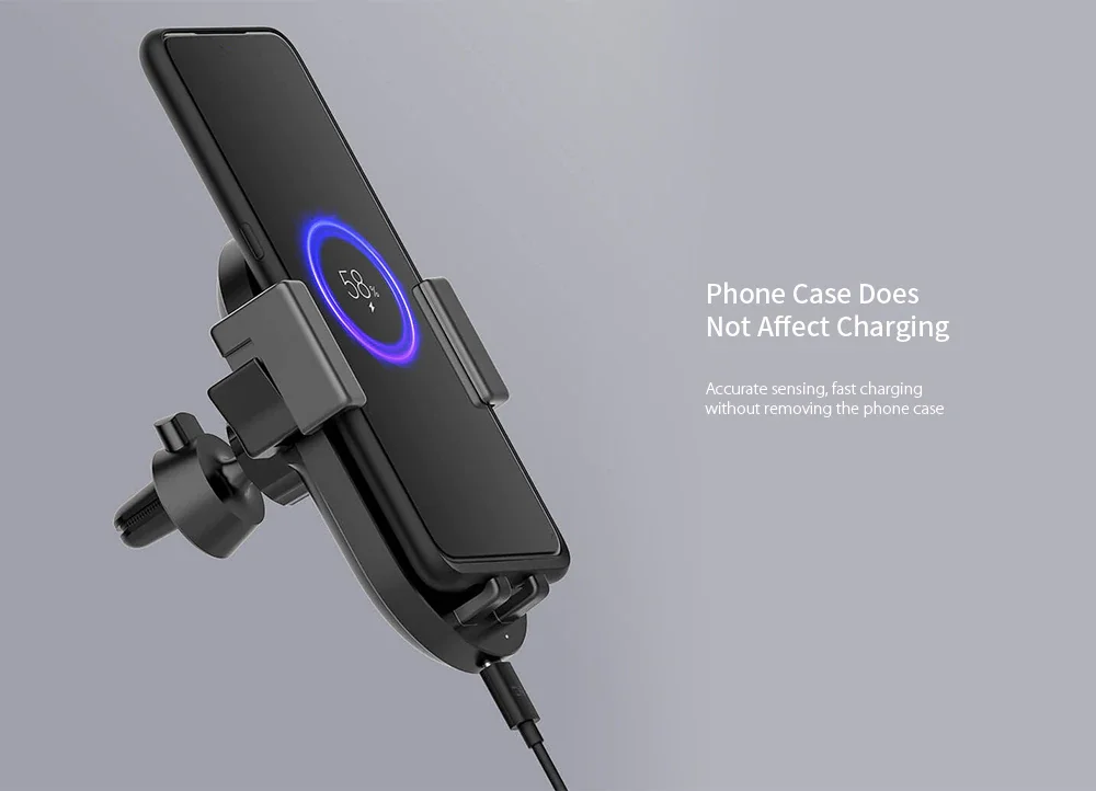Xiaomi ZMI Kit 20 Вт Max Qi Беспроводное Автомобильное зарядное устройство с автомобильным зарядным устройством WCJ10 Быстрая зарядка автомобильный держатель телефона 360 градусов для iPhone Xiaom