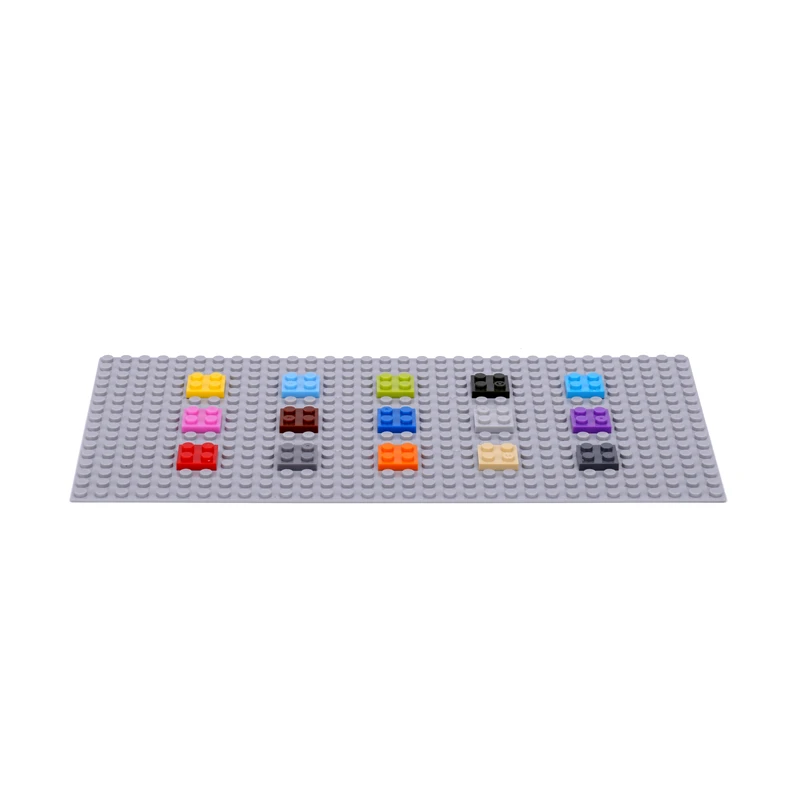 100 шт./лот строительные блоки запасные части 2X2 кирпич DIY play совместимость с лого