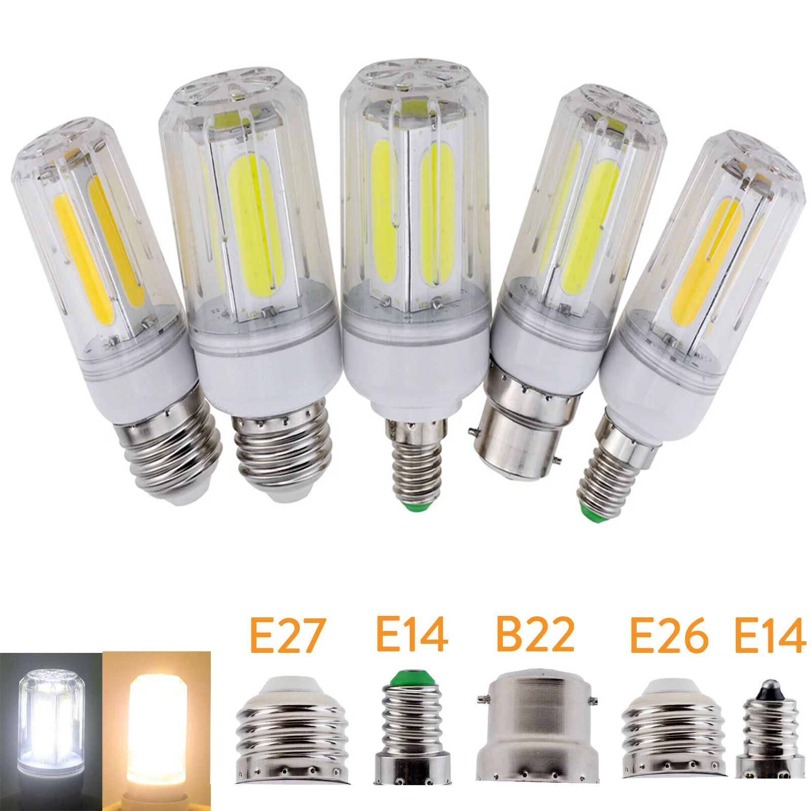 

85-265V COB LED Corn Bulb E27 E26 E12 B22 E14 12W 16W 110V 220V Ultra Bright Light Home Decor Lamp
