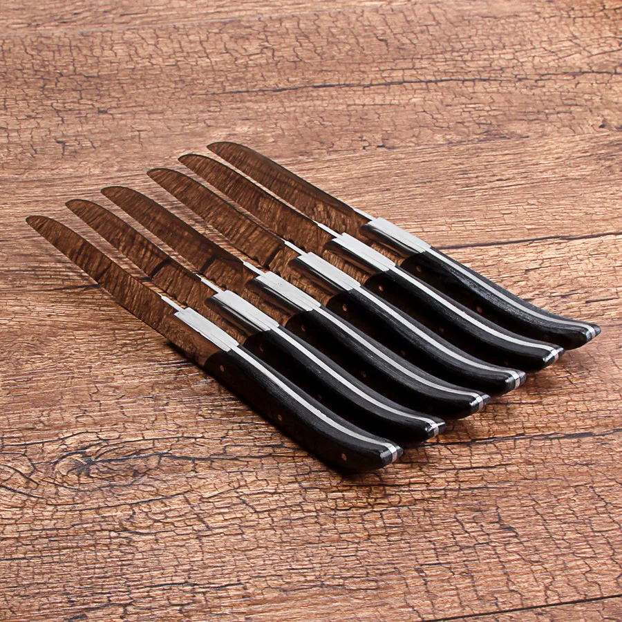 Набор ножей для стейка из нержавеющей стали набор с деревянной ручкой столовые