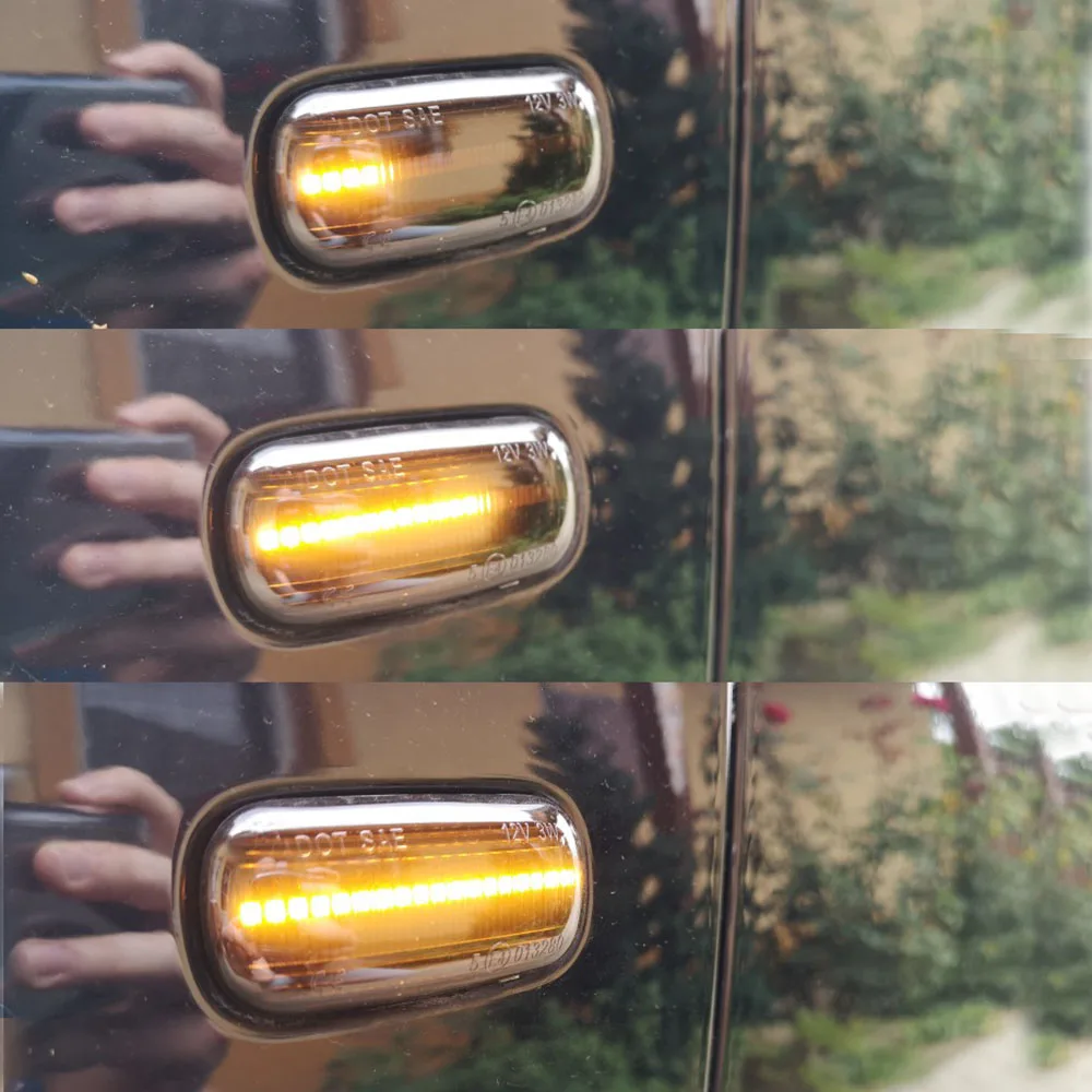 

For Audi A2 A3 8L A4 B5 A6 4B C5 A8 4D TT 8N Led Dynamic Side Marker Turn Signal Light moving Sequential Blinker Light 2Pcs
