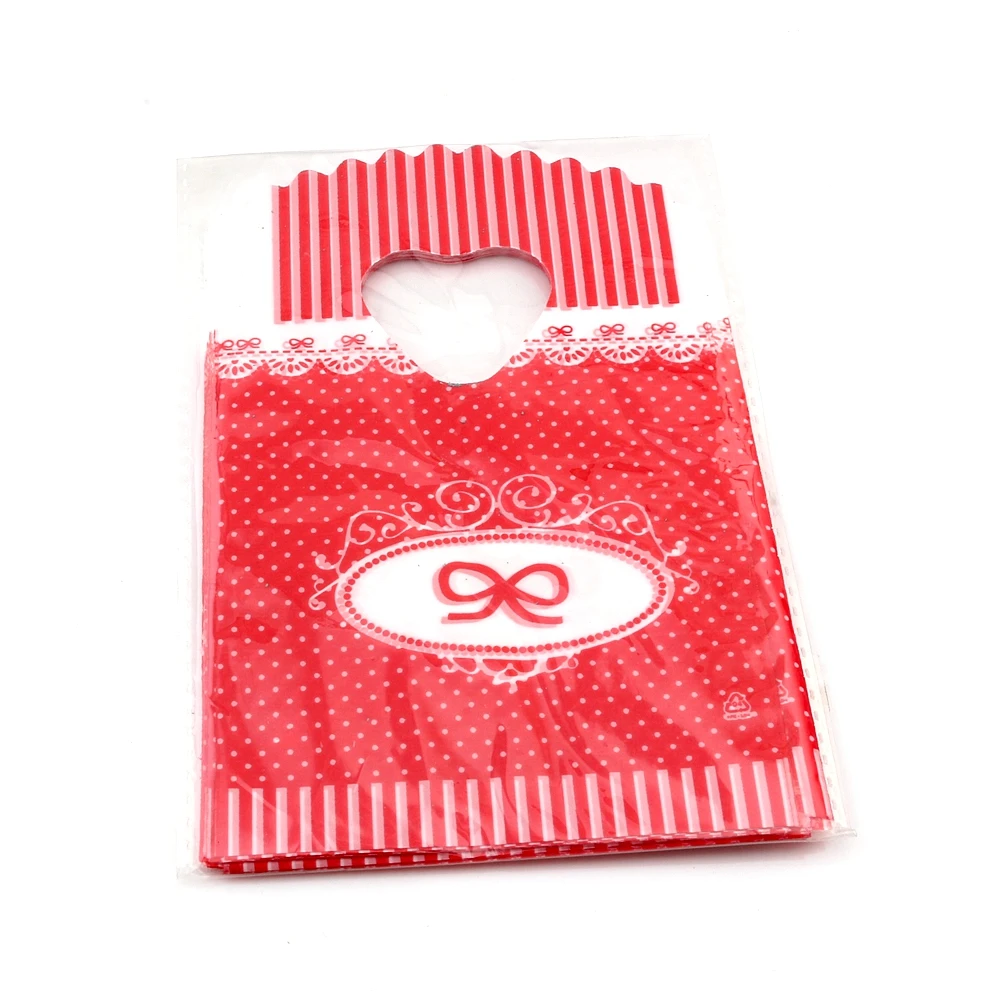 300pcs Plastic Jewelry Gift Bag Wedding Party Christmas Favor Gift Bags 9x15cm