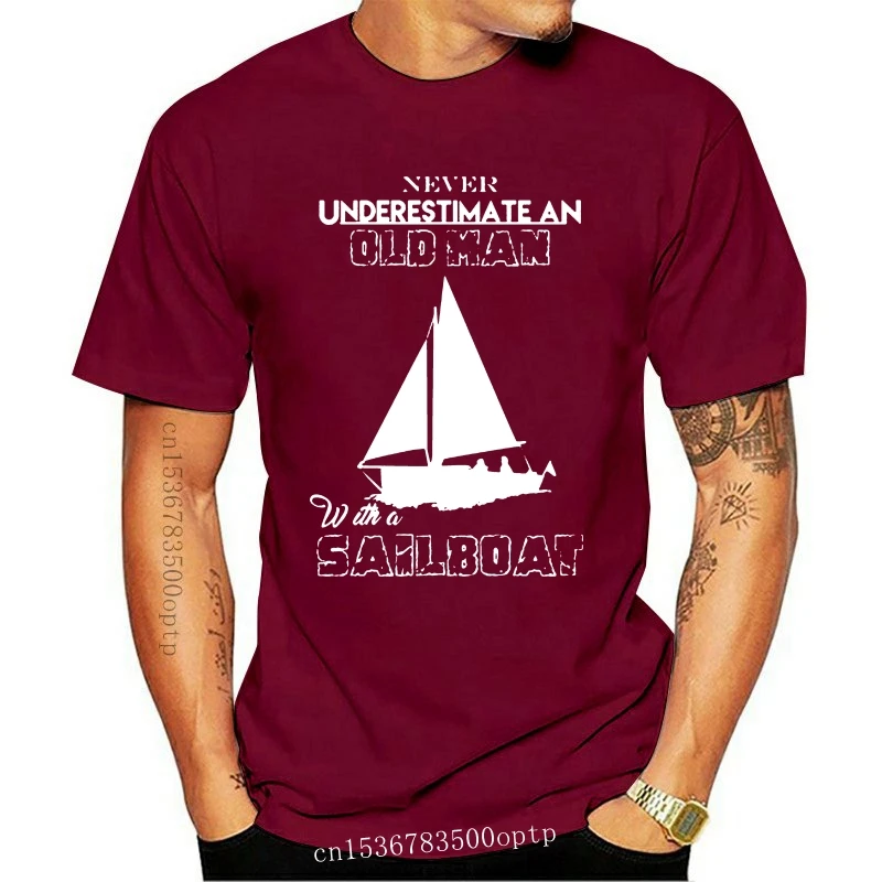 

Мужская футболка для пожилых людей с парусником, модная забавная футболка, новинка, женская футболка