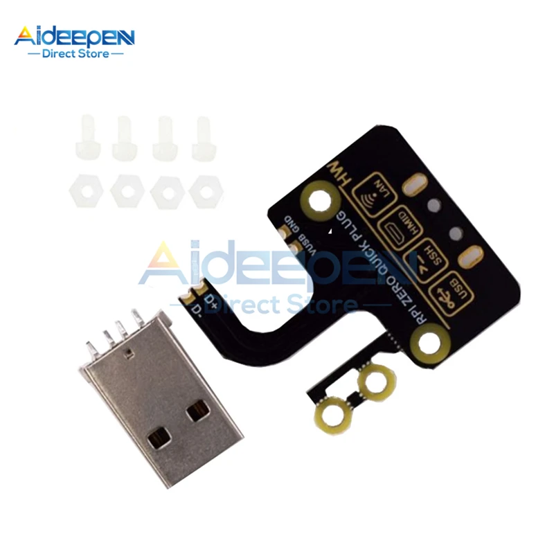 Для Raspberry Pi Zero W/Zero WH USB адаптер плата Micro для интерфейса типа A Плата