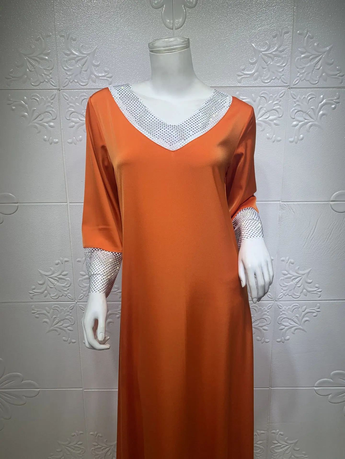 

Women Maxi Dresses Abayas For Women Muslim Dress Embroidery Long Dress Female Arabian Islamic Muslim Robes Kaftan Dubai Clothing