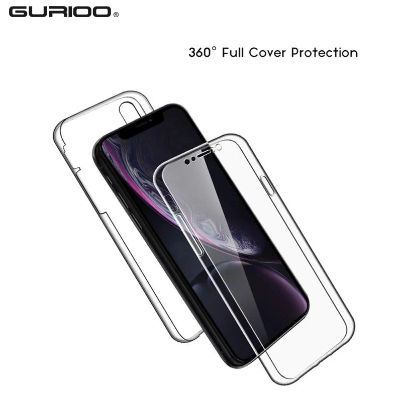 Двухсторонний мягкий силиконовый чехол из тпу и поликарбоната для телефона Redmi GO