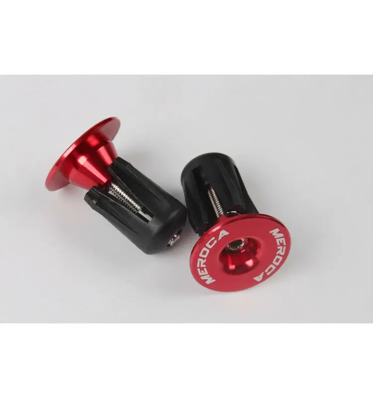Red-1pair Концевые заглушки для горного велосипеда, 2 шт, замок из алюминиевого сплава, Аксессуары для велосипеда MTB, заглушка для руля, заглушка - Цвет: Red-1pair