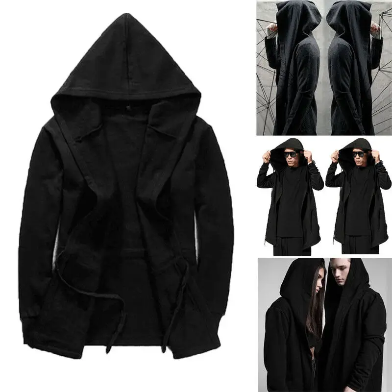 Мужская хлопковая куртка черная винтажная с капюшоном теплая зимняя 2019 | одежда