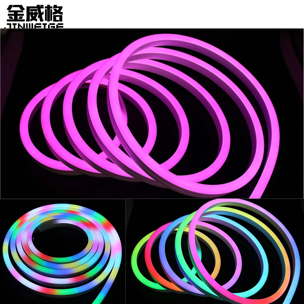 Светодиодные ленты светильник неоновый 5V S5050 RGB 2811 Водонепроницаемый гибкие Фея