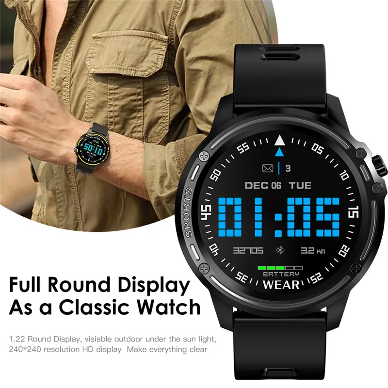 

L8 Smart Watch Men IP68 Waterproof Reloj Hombre Mode SmartWatch With ECG PPG Blood Pressure Heart Rate Sports Fitness
