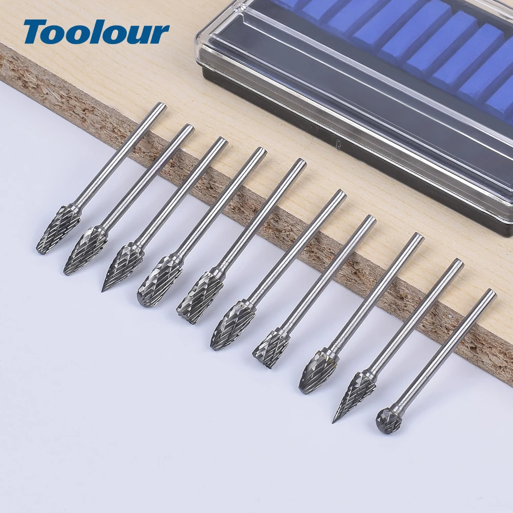 Toolour 10 шт. мини-алмазные сверла Dremel твердосплавные сверла набор роторных сверл микро сверла для металла Деревообработка резьба