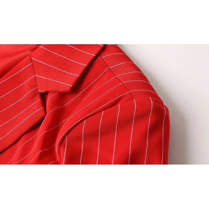 Женский костюм в полоску осенний новый высококачественный гладкий Tencel льняной