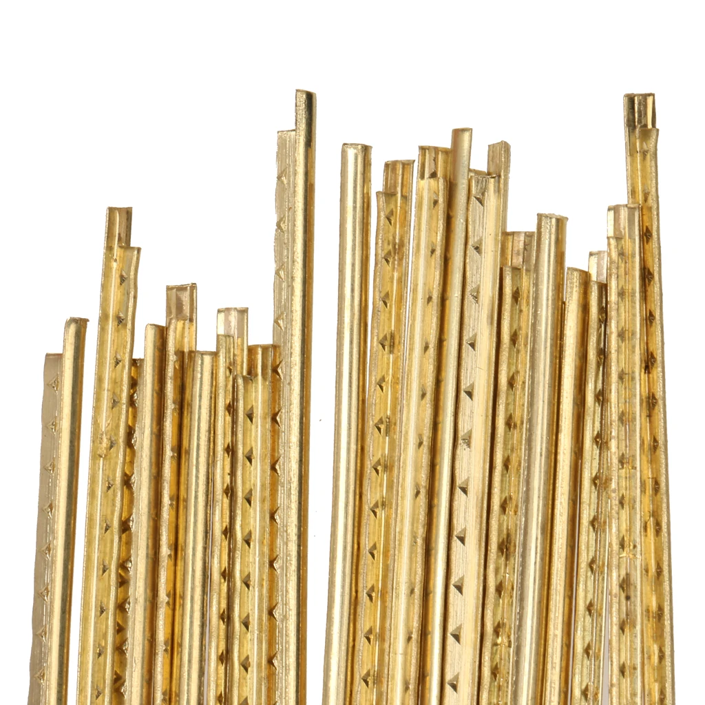 

20pcs 2.0mm Frets Wire Fretwire Brass Cable Part for Acoustic Folk Guitar
