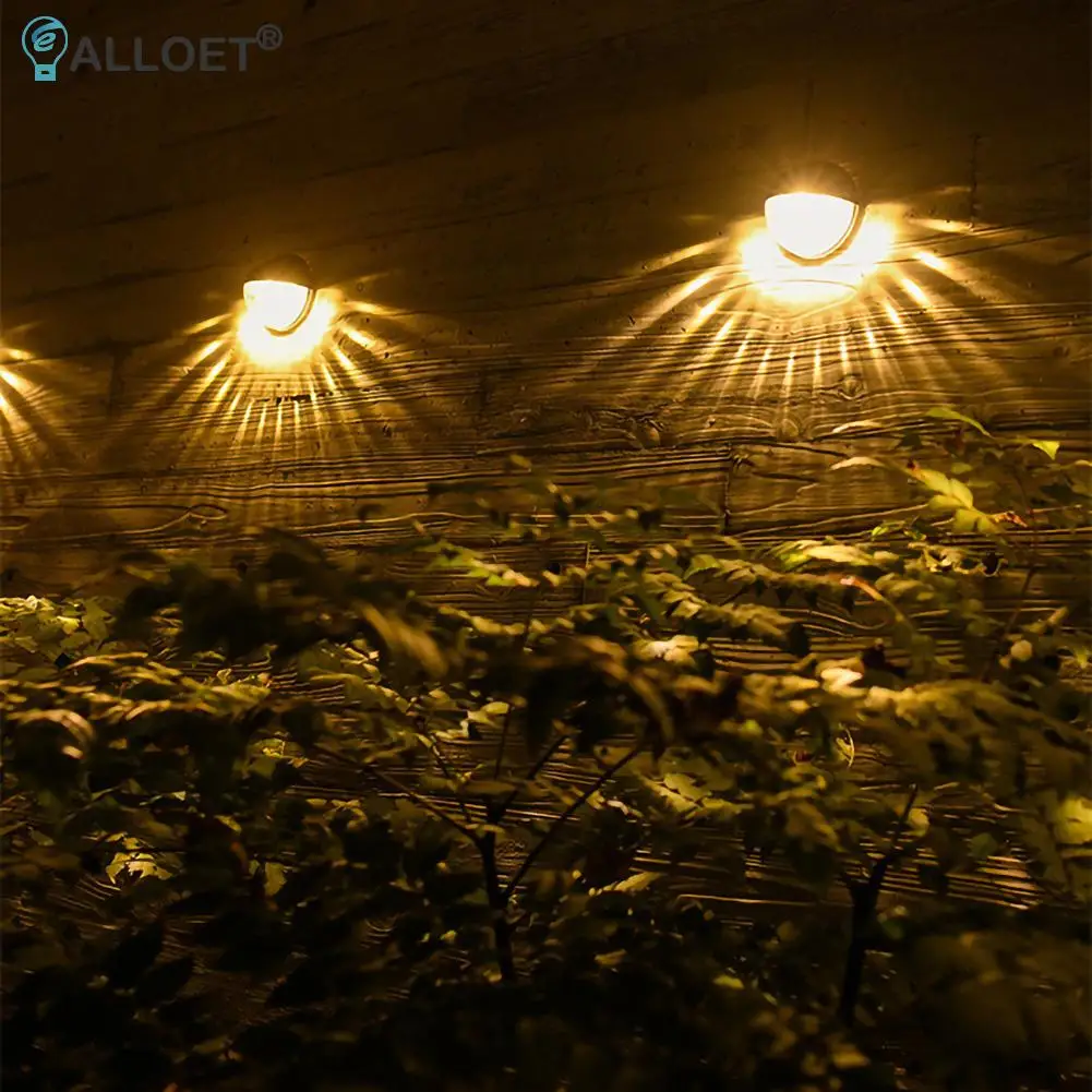 

4pcs LED Solar Wall Light Outdoor Waterproof Motion Sensor Induction Lamp Home Garden Yard Corridor Path Lighting Porch Light