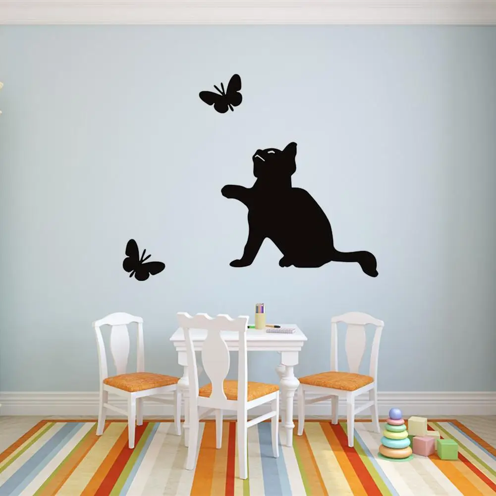 Водостойкая Съемная самоклеящаяся наклейка на стену из ПВХ с изображением кота