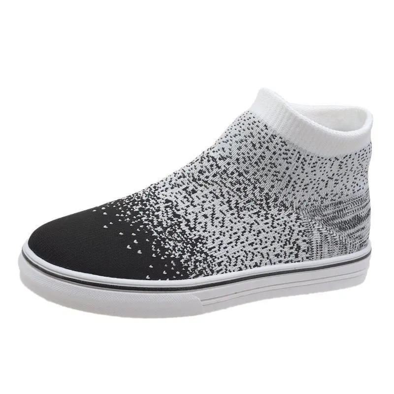 

Breathable Sweat Mesh Flat Sneakers Women Slip on Soft Ladies Casual Running Shoes Woman Knit Sock Shoes Flats Walking Shoes New