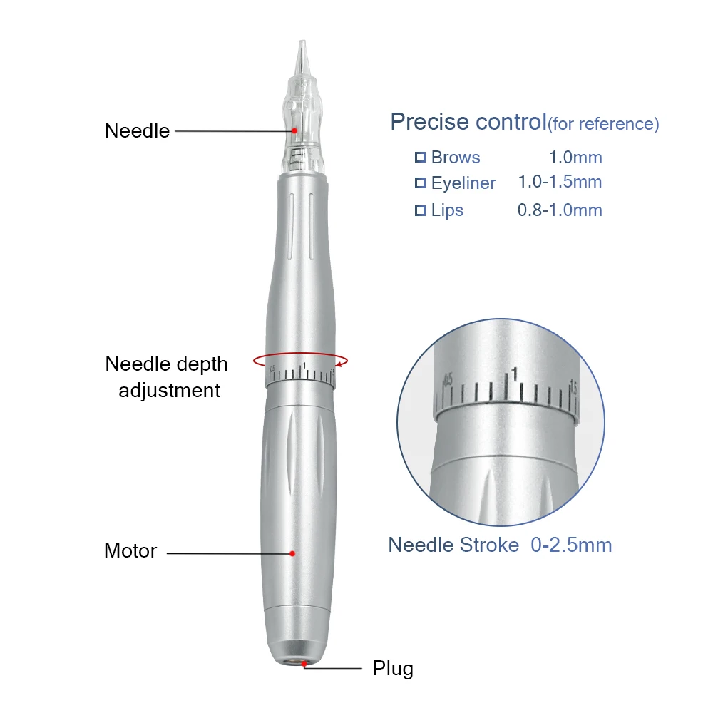 BIOMASER Горячая Распродажа цифровой Перманентный макияж ручка набор высокое