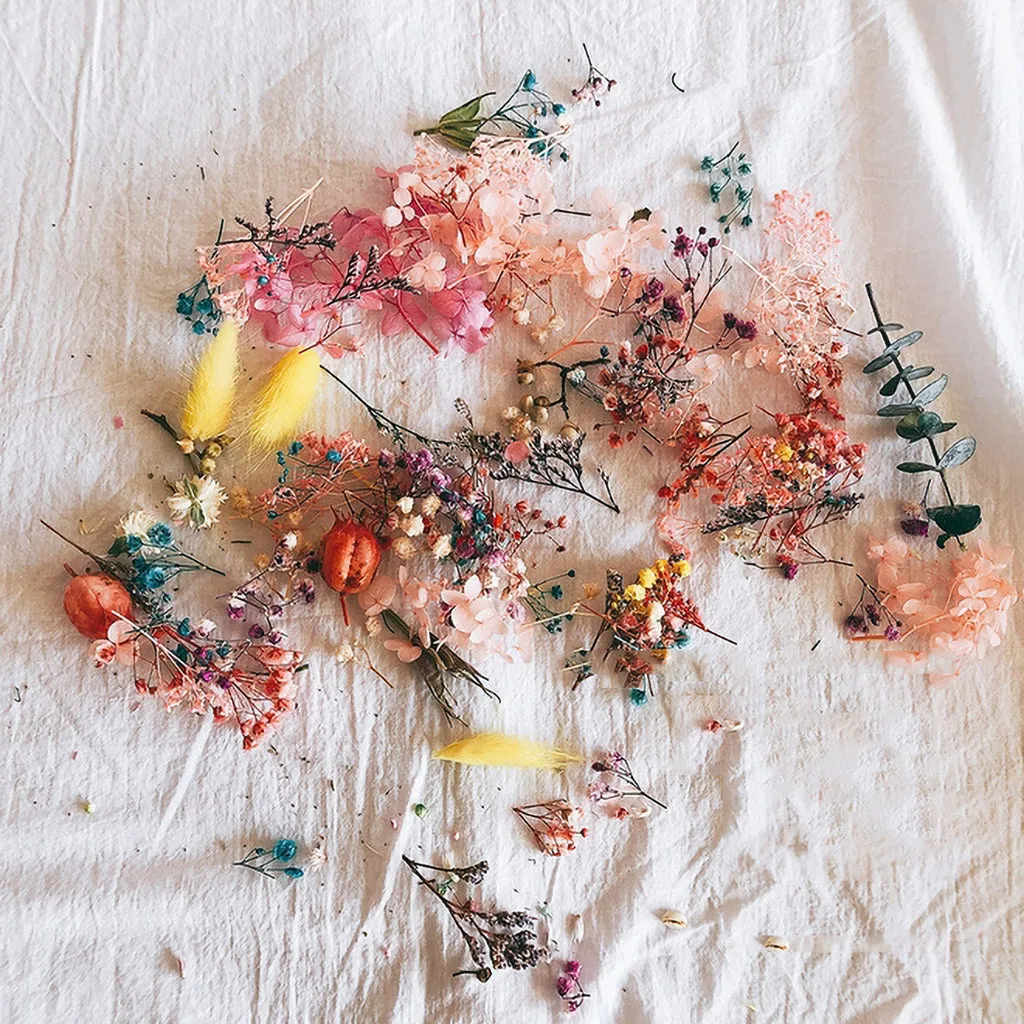 1 коробка цветок сухая Свеча для ароматерапии подвеска из эпоксидной смолы