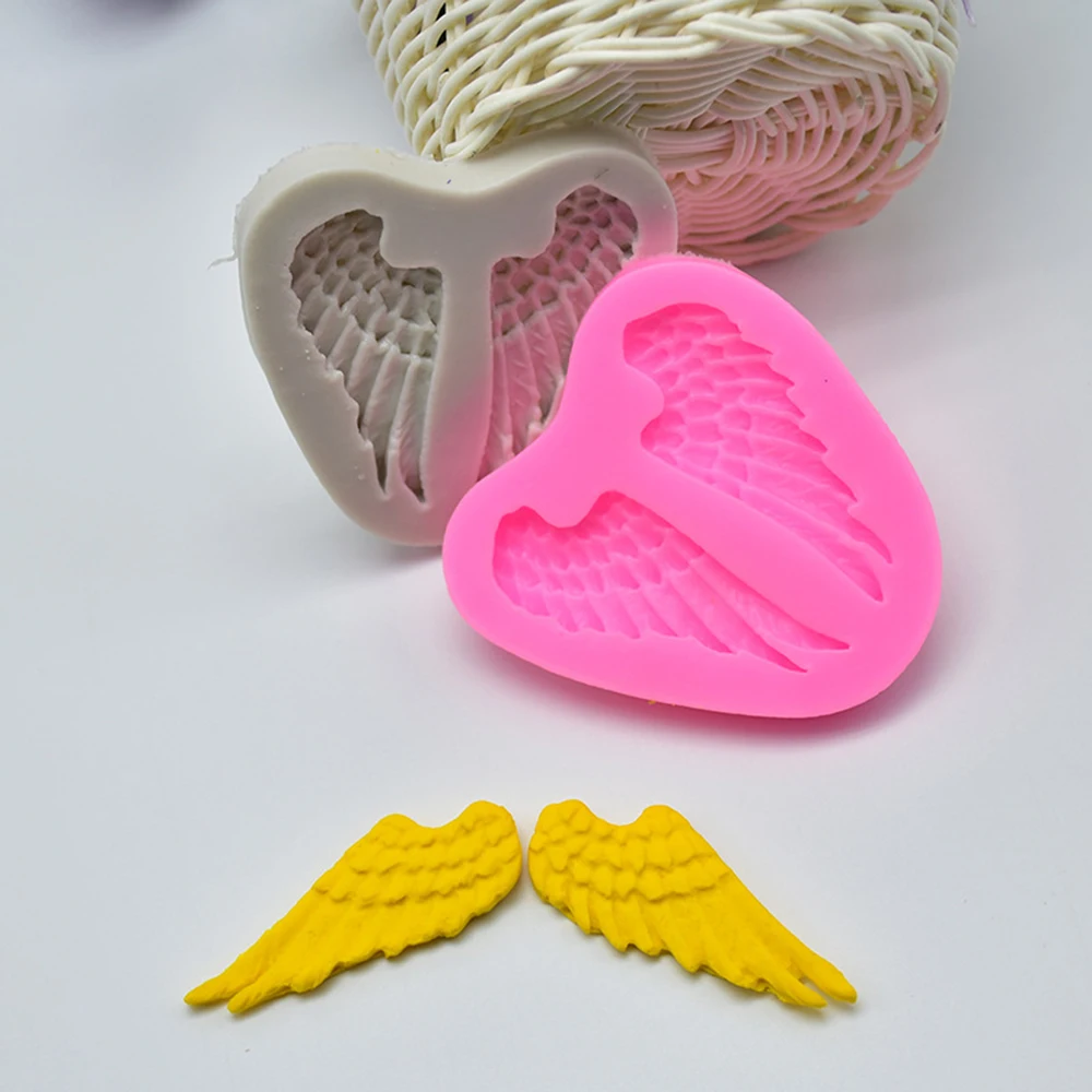 Крылья ангела силиконовая форма для украшения торта шоколада глина Пластиковая