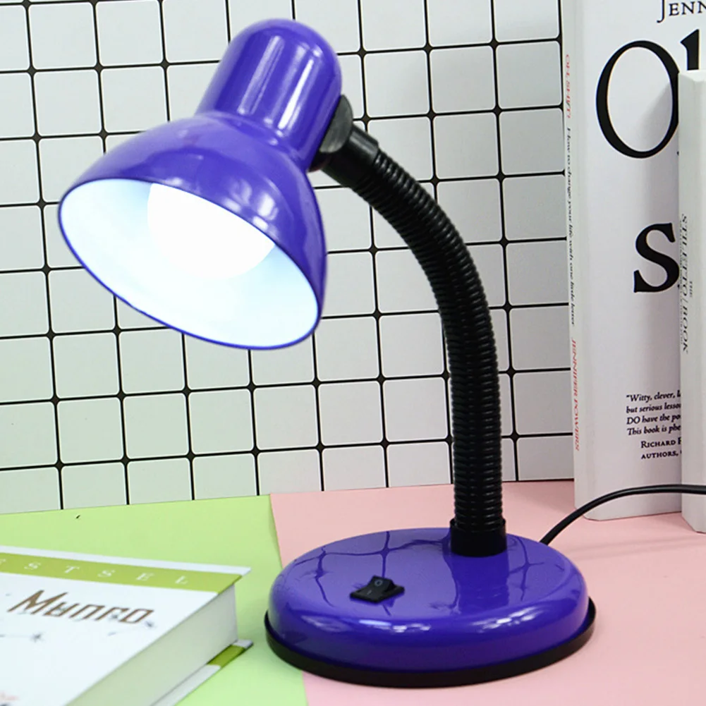 

E27 Desk Eye Care Office For Parlor Flexible Neck Bedroom Led Reading Modern With Switch Night Study Library Table Lamp