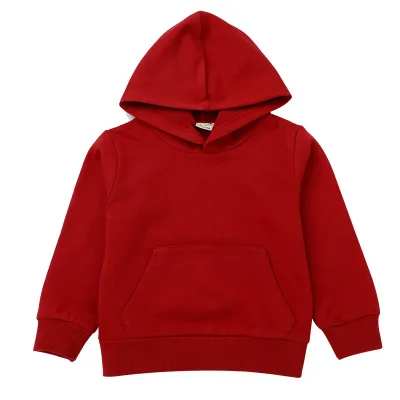 MF8319 Retro Red 27kids 2-9 лет мода сплошной цвет с капюшоном свитер малыша детские дети мальчики девочки толстовка топы одежда повседневная кофты - Цвет: MF8319 Retro Red