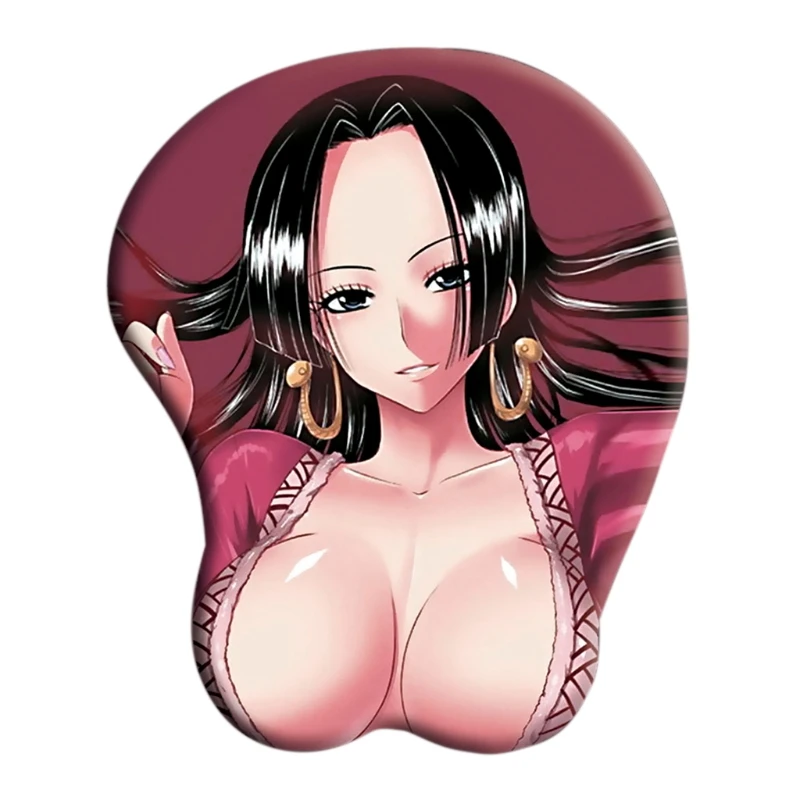 

New Creative Cartoon Anime 3D Sexy Chest Silicone Mouse Pad Wrist Rest Support