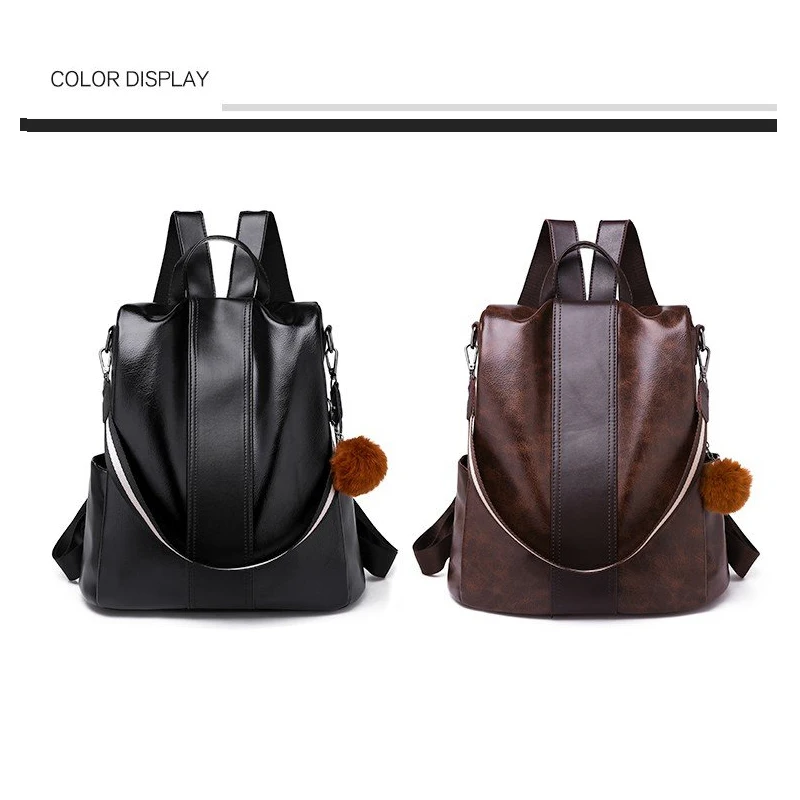 Новинка 2019 женский рюкзак из мягкой кожи многофункциональные женские сумки