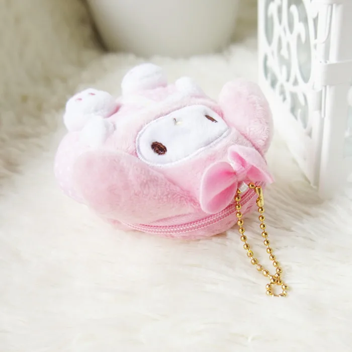 Новинка, плюшевые кошельки My Melody, мягкие, Cinnamoroll, собака, мягкие игрушки, маленькая двойная звезда, лягушка, пингвин, милый мультяшный Кошелек для монет, сумки, подвески