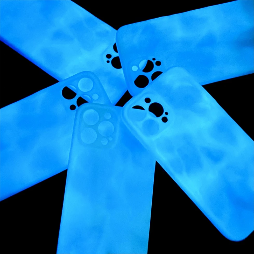 Роскошный милый 3D чехол светящийся простой белый для телефона iPhone 11 12 13 Pro XS Max XR X 7