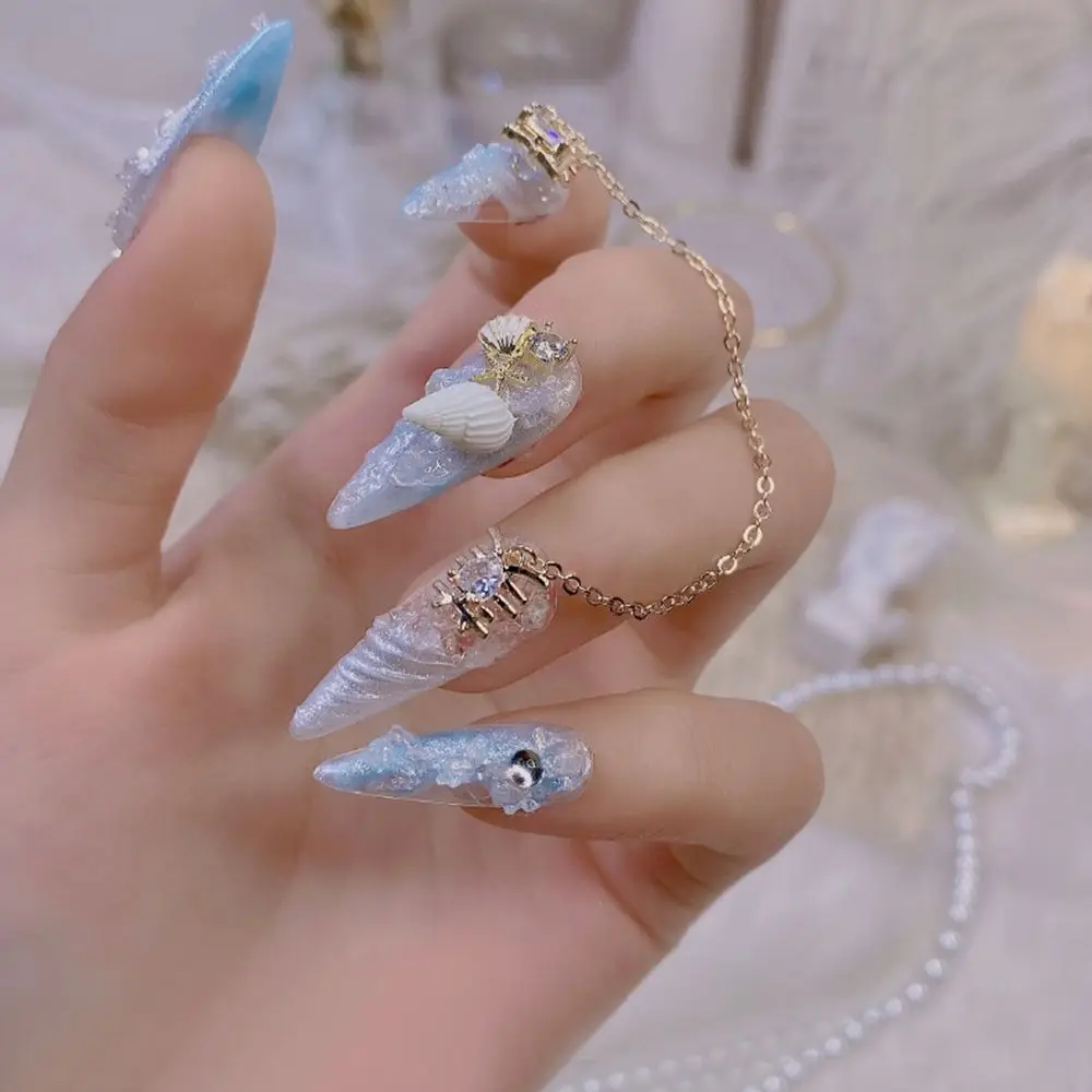 Роскошные подвески-цепочки украшения для ногтей Стразы блестящие ювелирные