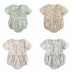 Боди Sanlutoz для новорожденных девочек, хлопковое боди с коротким рукавом, летняя одежда для новорожденных принцессы