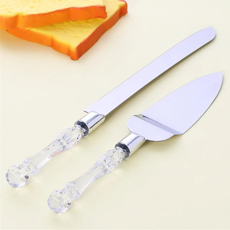 2 шт. Нержавеющая сталь торт Ножи и совок Сервировочный набор десерт пирог Fondant