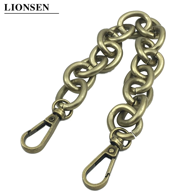 Lionsen 30 см сменная металлическая цепочка для ручных сумок сумка античный бронзовый серебристый DIY аксессуары для сумок ремень фурнитура