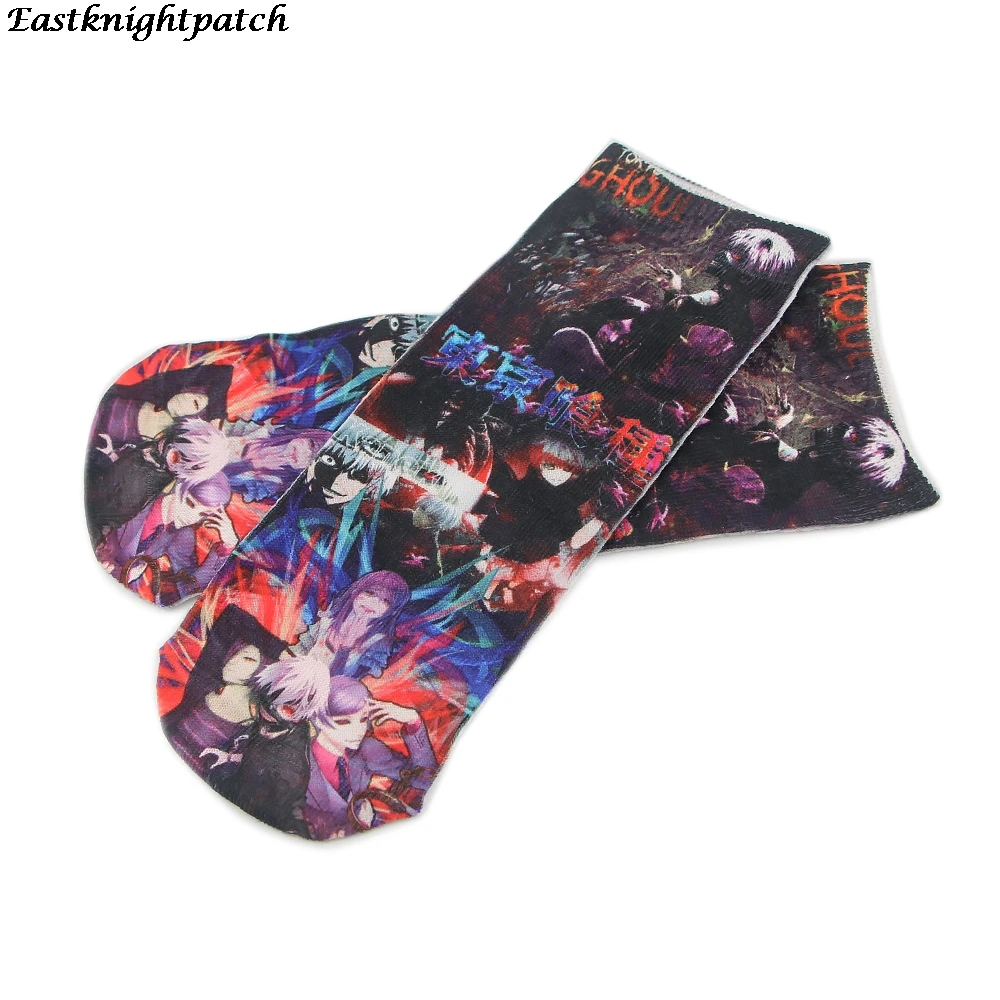 

20pair E2906 Anime Punk 90s Printed Women Men Low/Short Socks Ankle Party Favor Cosplay Gifts Decoration