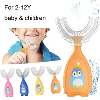 360%c2%b0 u shaped child toothbrush oral care baby tooth brush silicone healthy body care toothbrush soft handheld teeth cleaner