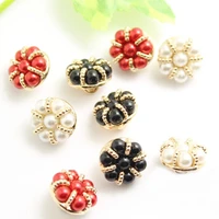 100 pcs high grade metal pearl crown buttons spot wholesale shirt button clothing decoration button three color 12 5mm