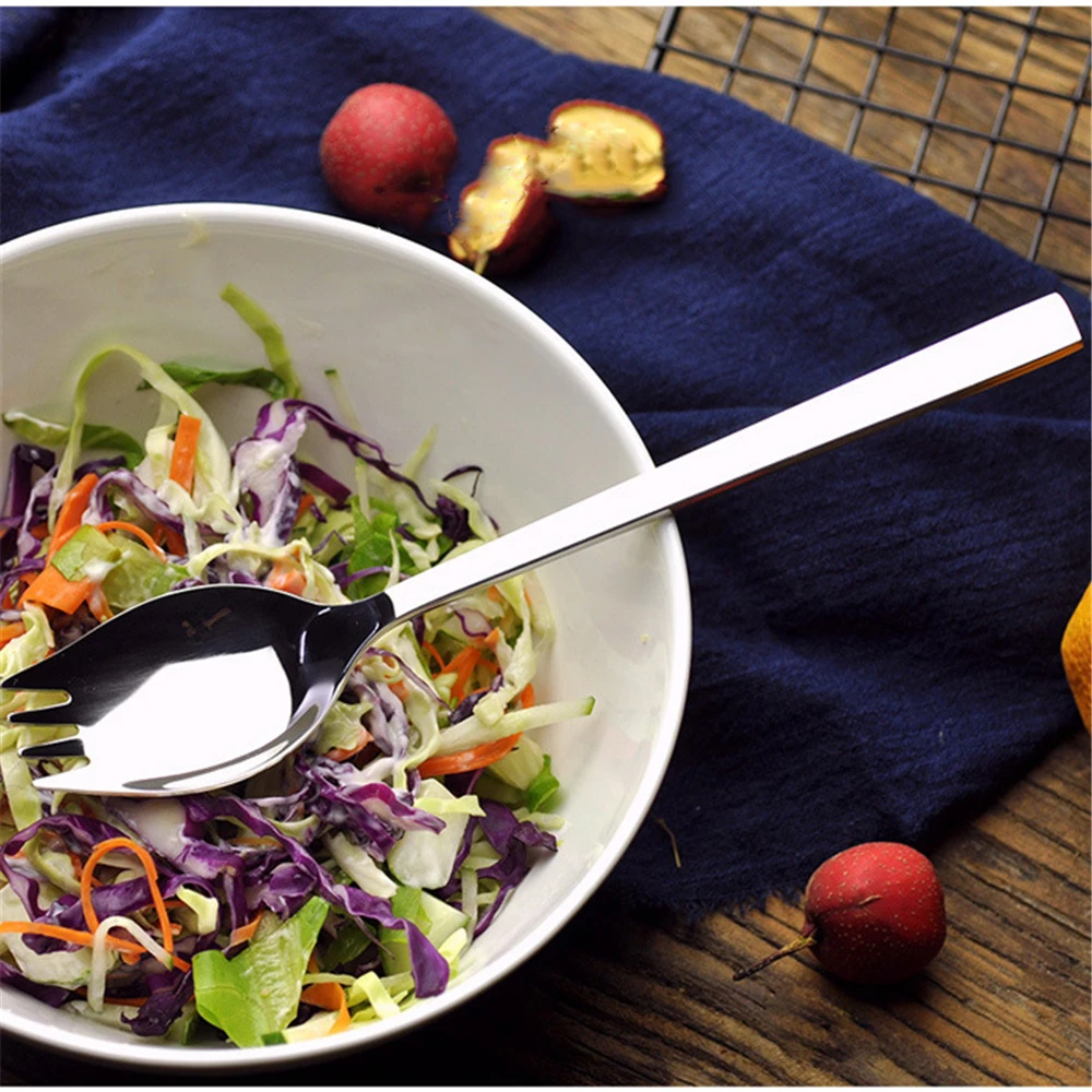 304 суповая ложка из нержавеющей стали многофункциональная для салата вилка