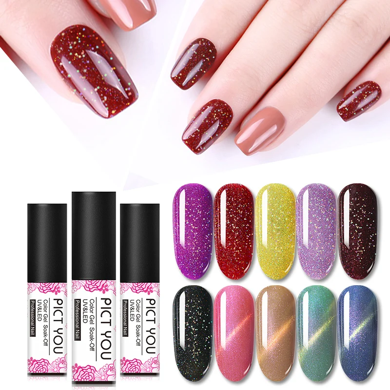 PICT YOU 5 мл цветная серия Гель-лак для ногтей Полупостоянный гель uv Vernis светодиодный Гель-лак замачиваемый для ногтей художественный Гель-лак для ногтей