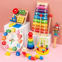 montessori educational wooden toys baby brain development toys animals wooden 3d puzzles for kids early learning baby toys gift