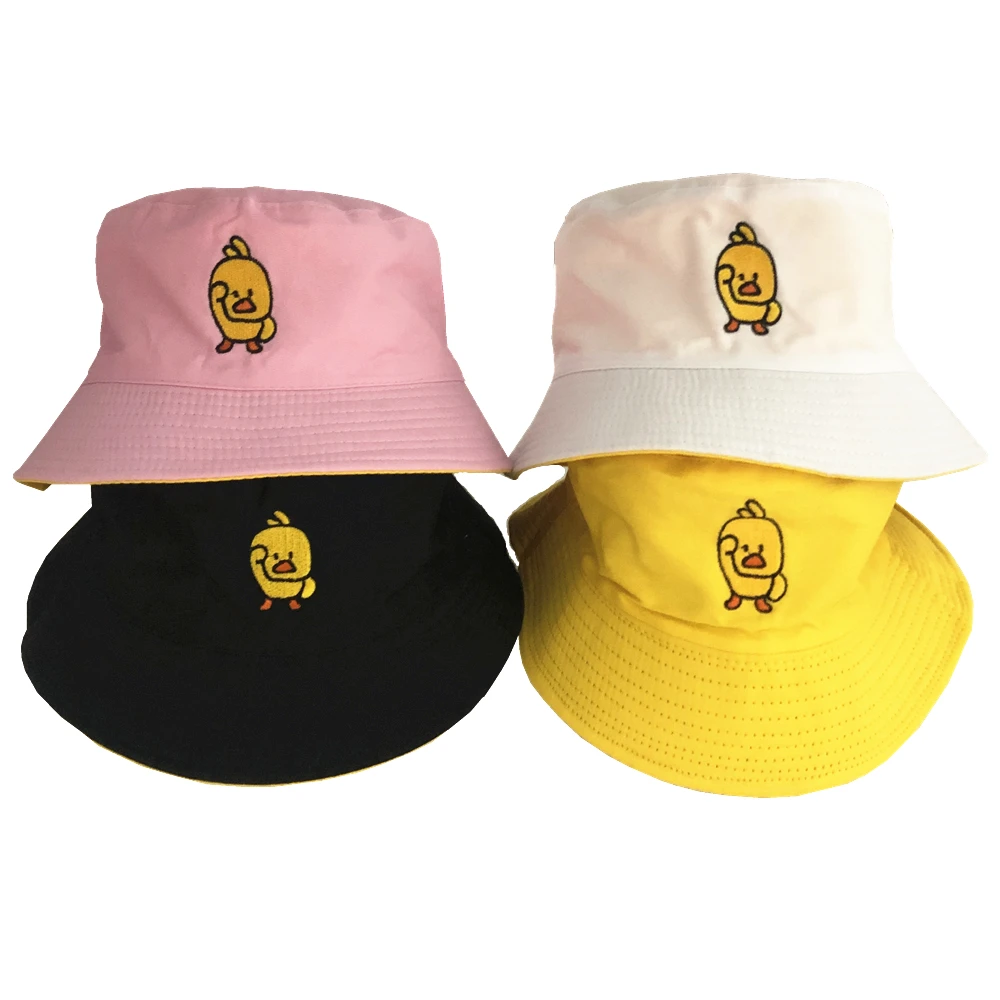 

Summer Daisies Bucket Hat men women Fashion cotton reversible Bob Femme Caps Panama sad boys fold Sun fishing fisherman hat