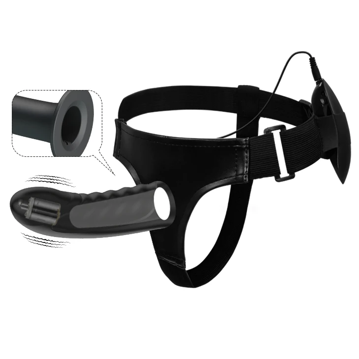 Силиконовый ремешок на ремень вибратор для пар полый дизайн мужской носимый