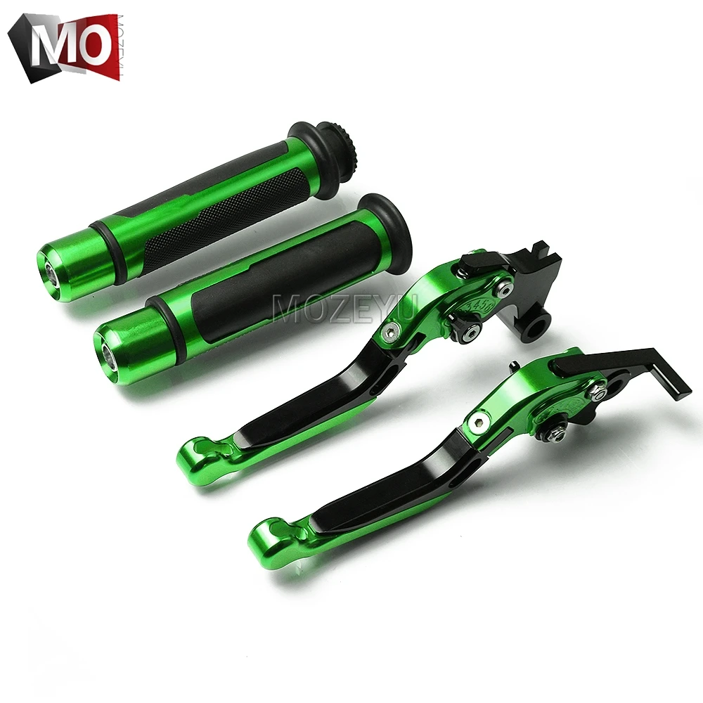 Black Green Мотоцикл с ЧПУ Регулируемые рычаги тормоза сцепления руль ручные ручки набор для Suzuki GSX 250R GSX250R GSX 250 R - Цвет: Black Green