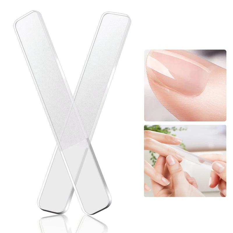 

Glass Nail Shiner - Nano Glass Nail Files Crystal Nail Buffer Shine Polisher For Natural Fingernails Toenails