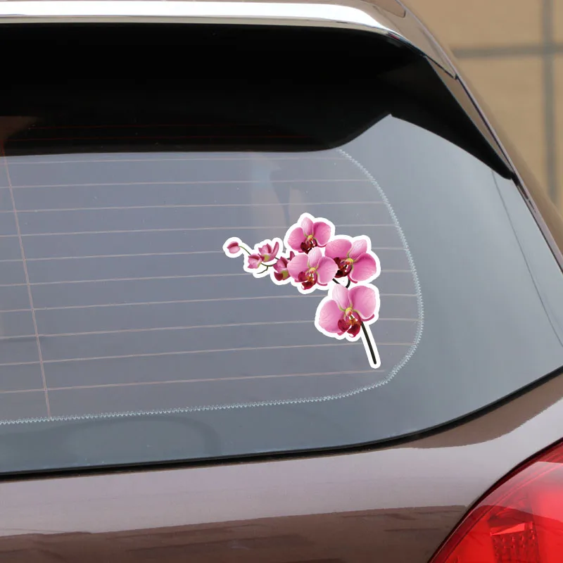 Volkrays Interesting Car Sticker Orchid Decor Accessories High Quality PVC Decal for Seat Leon Opel Astra H Land Rover 11cm*11cm |
