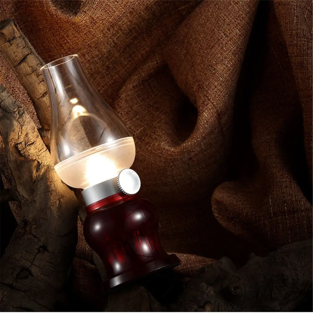 Ретро ностальгическая лампа с контролем УДАРА СВЕТОДИОДНЫЙ светильник для