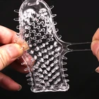 Многоразовые презервативы для увеличения пениса, насадка для увеличения пениса с задержкой времени, мужские Кристальные прозрачные презервативы, насадка на фаллоимитатор