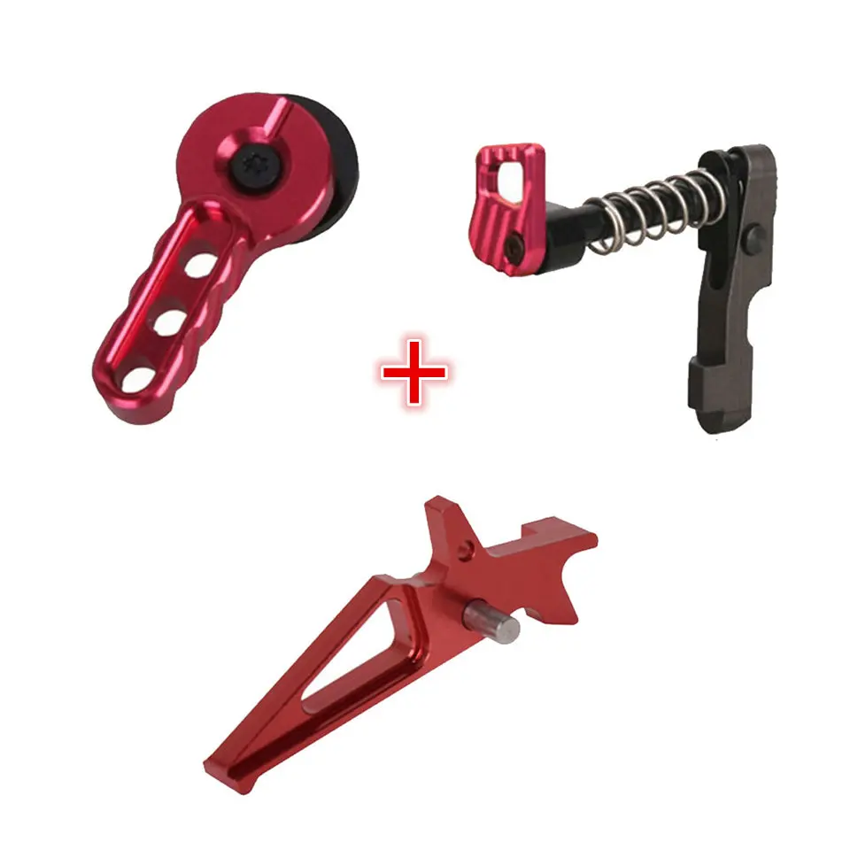 

AirsoftSports CNC Machine Double Side (left & right hand) Magazine Release Catch Aluminum Cocking for M4/M16 Series AEG BD3885